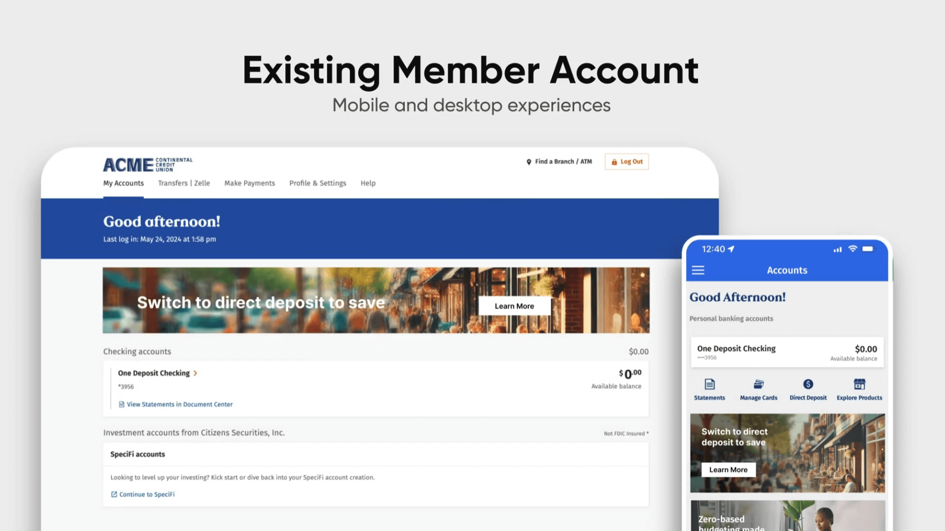 Existing Member Experience