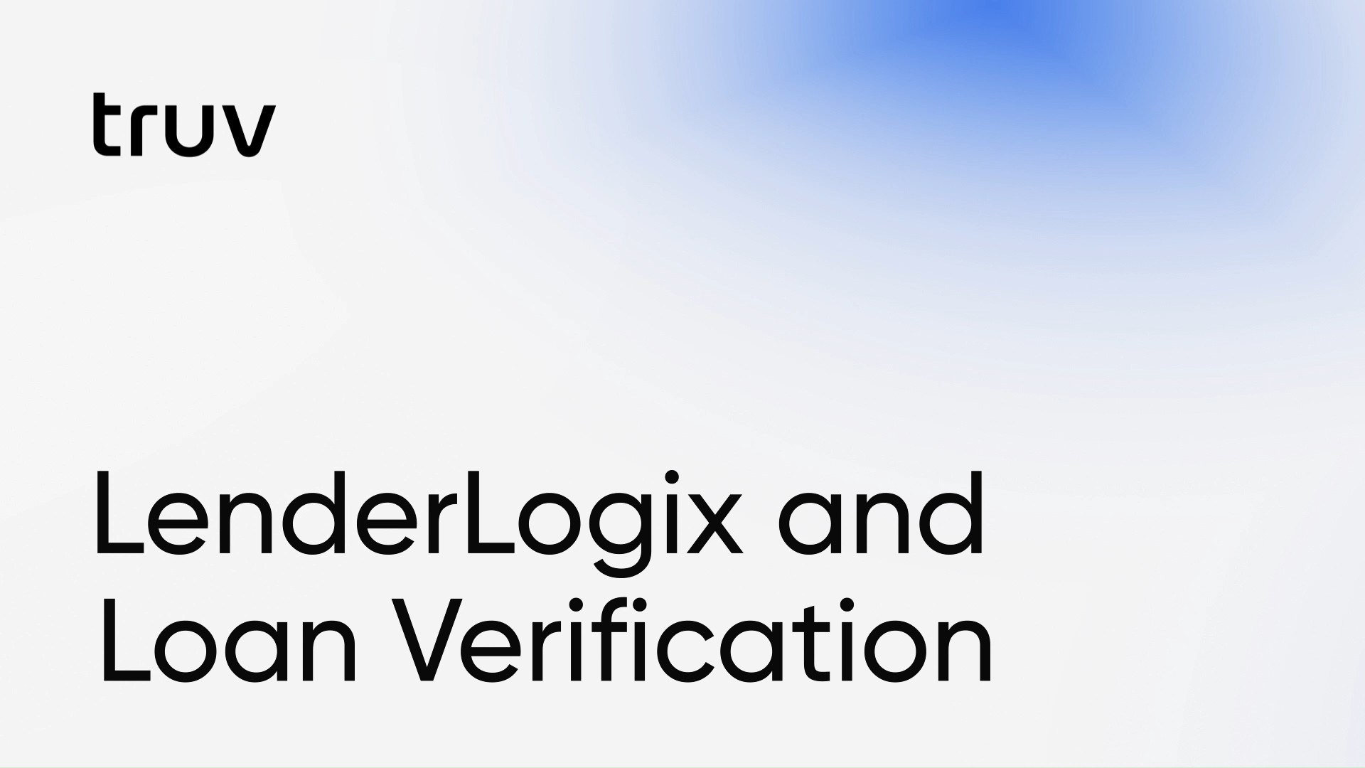 LenderLogix and Loan Verification