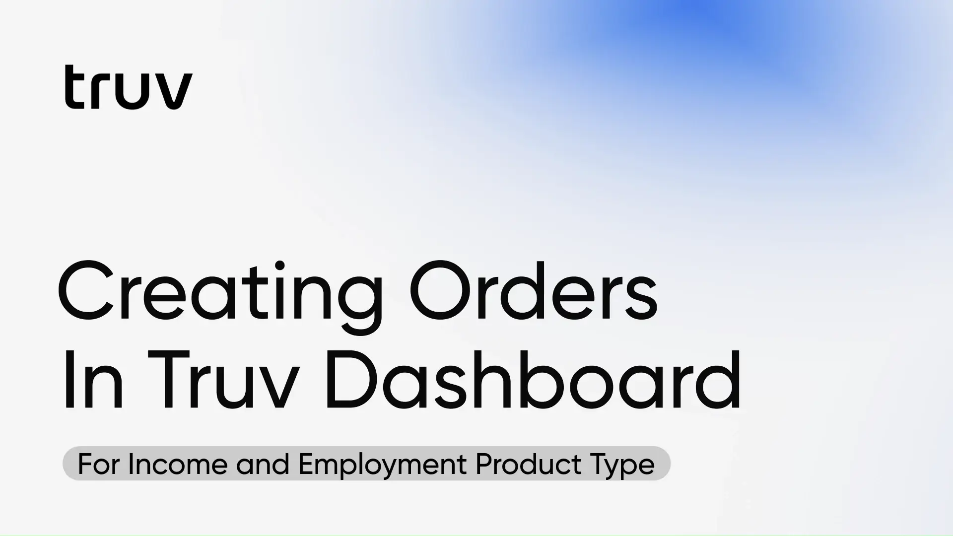 Creating Orders