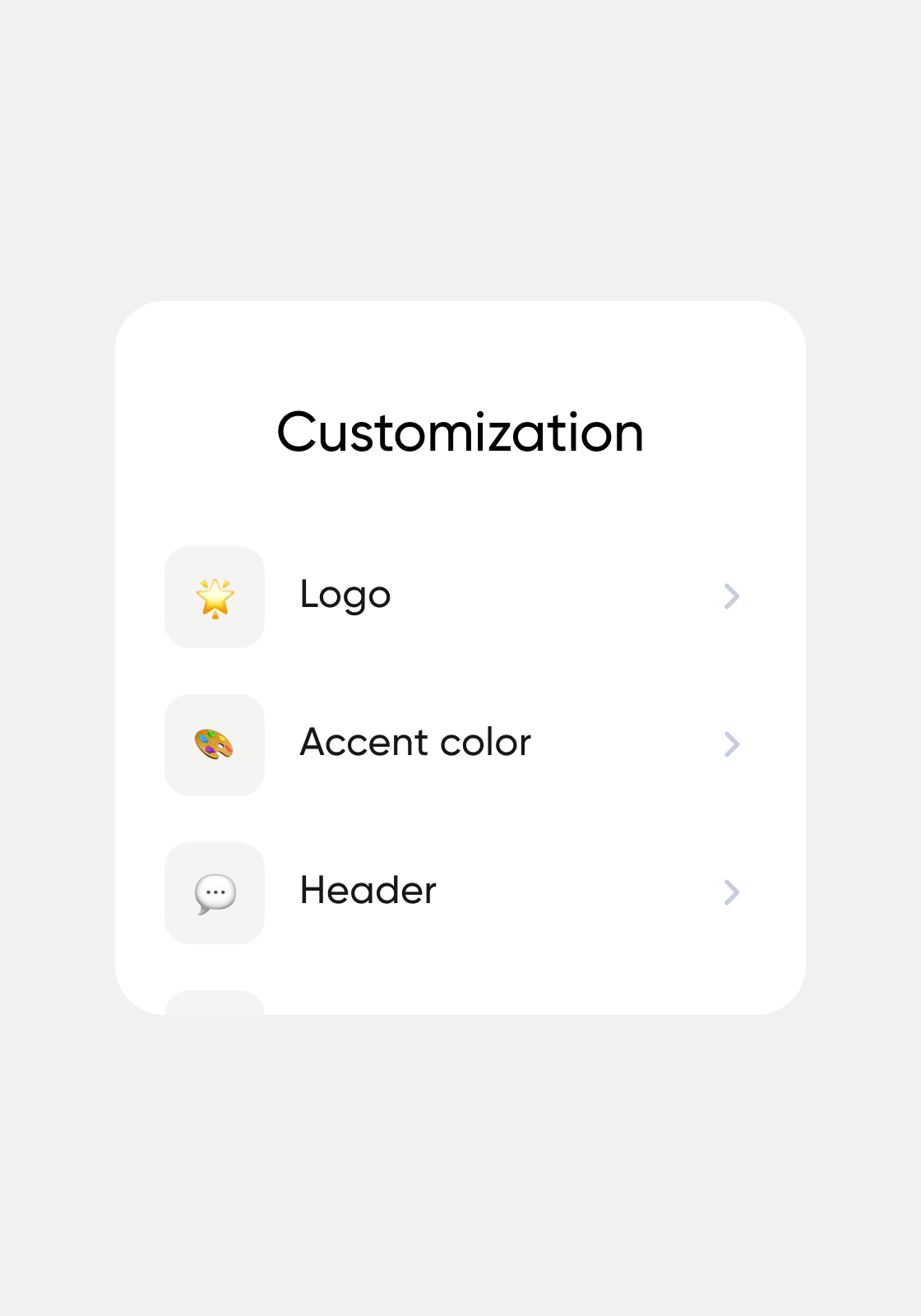 Customized workflow