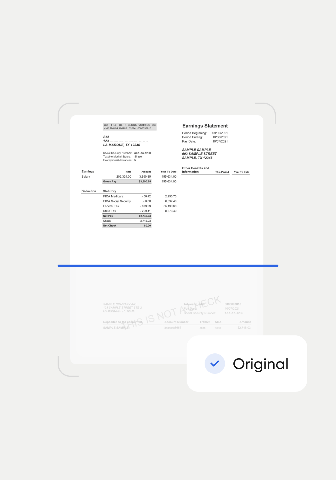 Fraud-checked Documents
