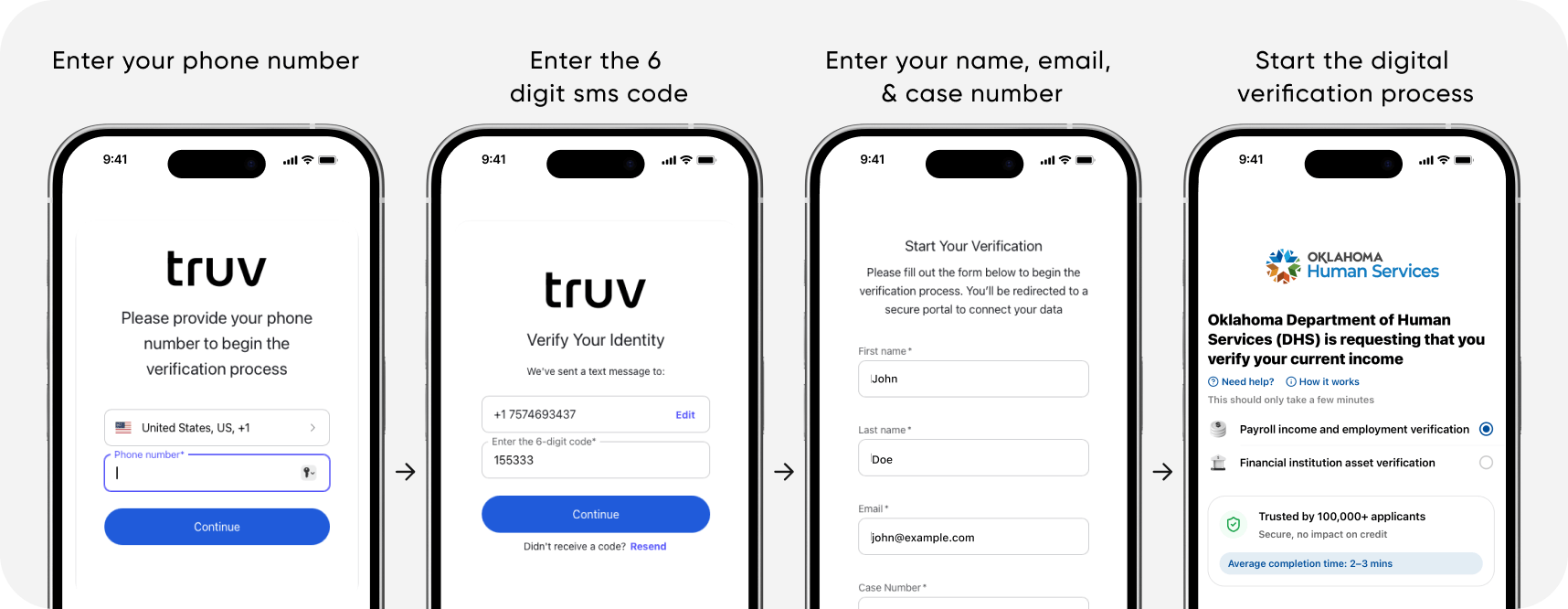 Verify by Clicking the Truv Link