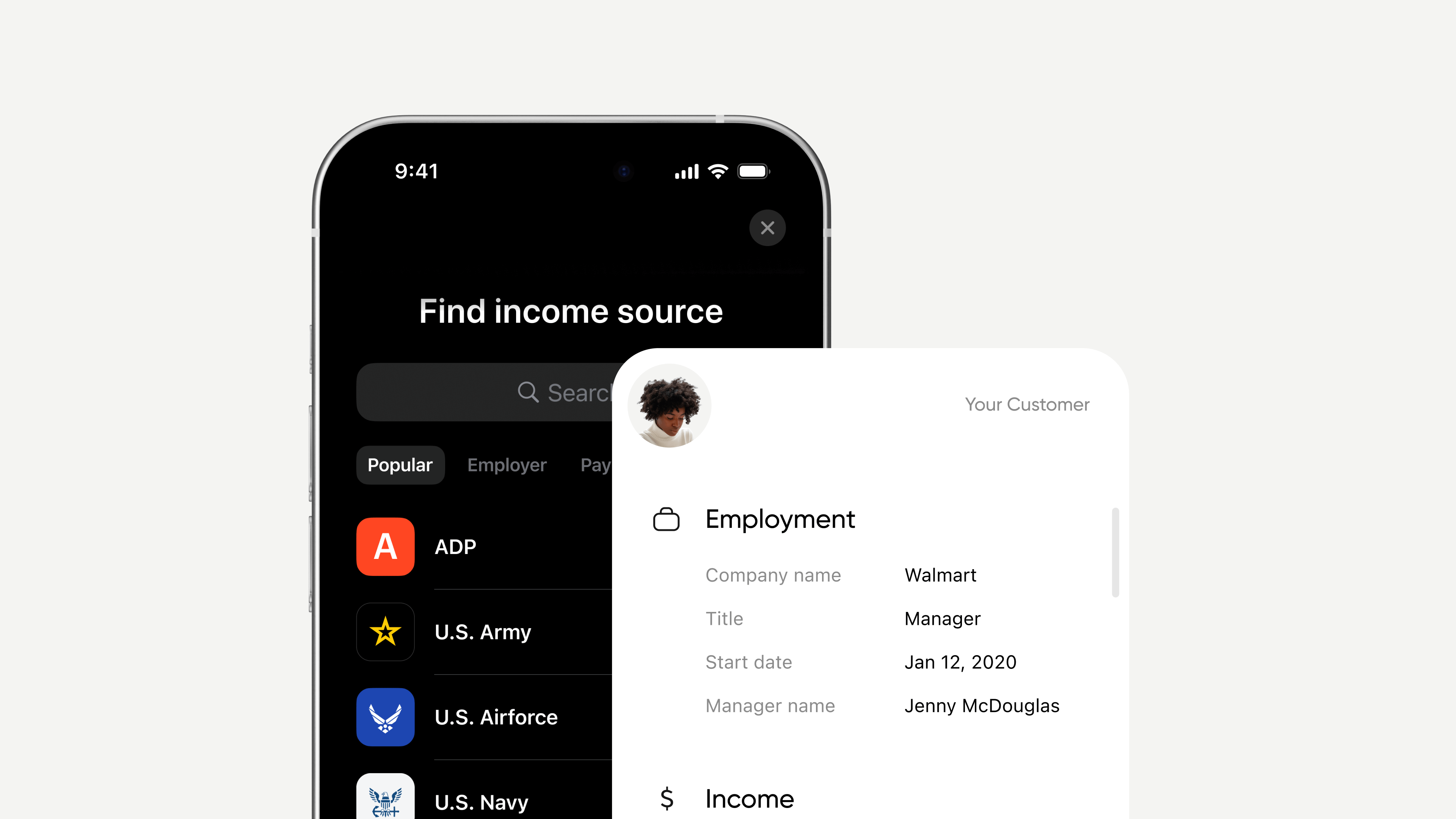 Income & Employment Verification